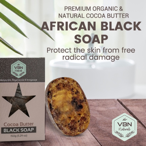 VBN Naturals Cocoa Butter African Black Soap - Picture 4 of 5